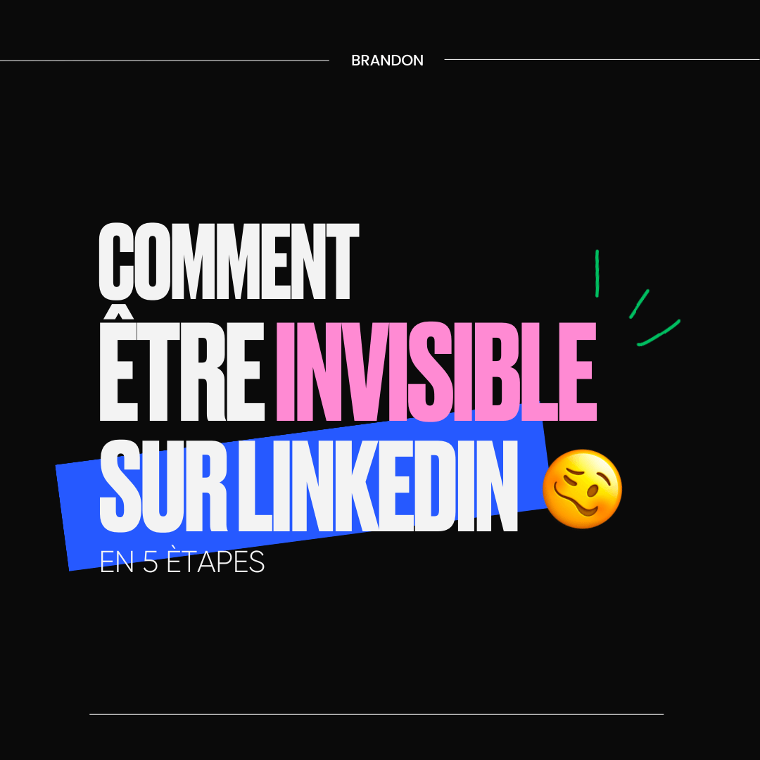 Comment être invisible sur LinkedIn